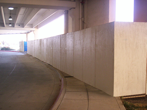 plywood fence